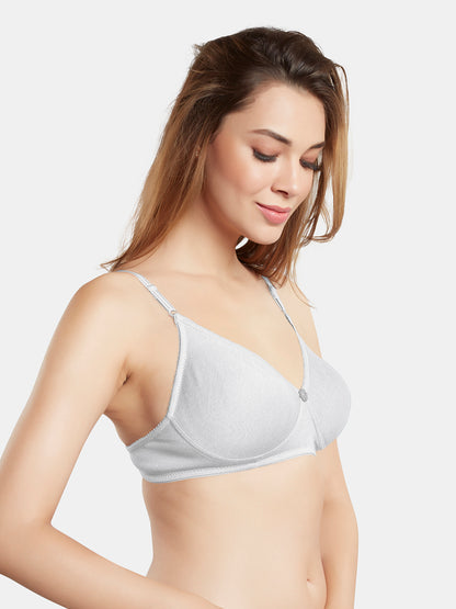 Non-Padded Wirefree Medium Coverage Polycotton Minimizer Bra – FELONG
