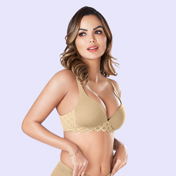 Wire-Free-Bra-with-Plunge-Neck-for-Women-Victoria-Skin-Front