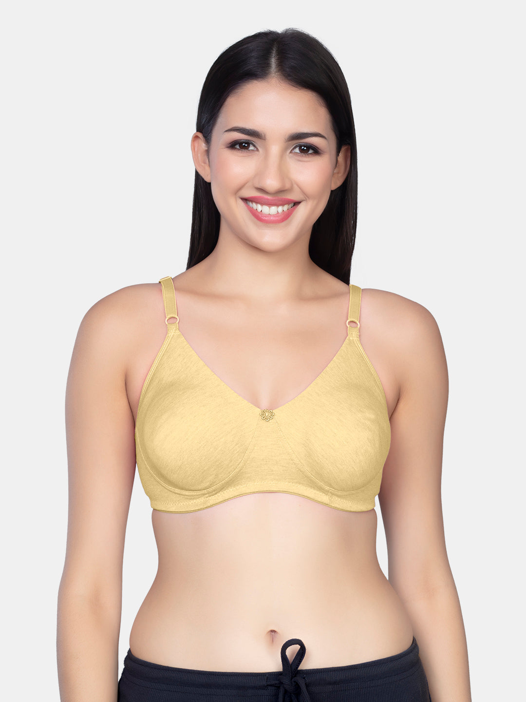 Cotton T-Shirt Bra | Non Padded, Wire-Free, Medium Coverage