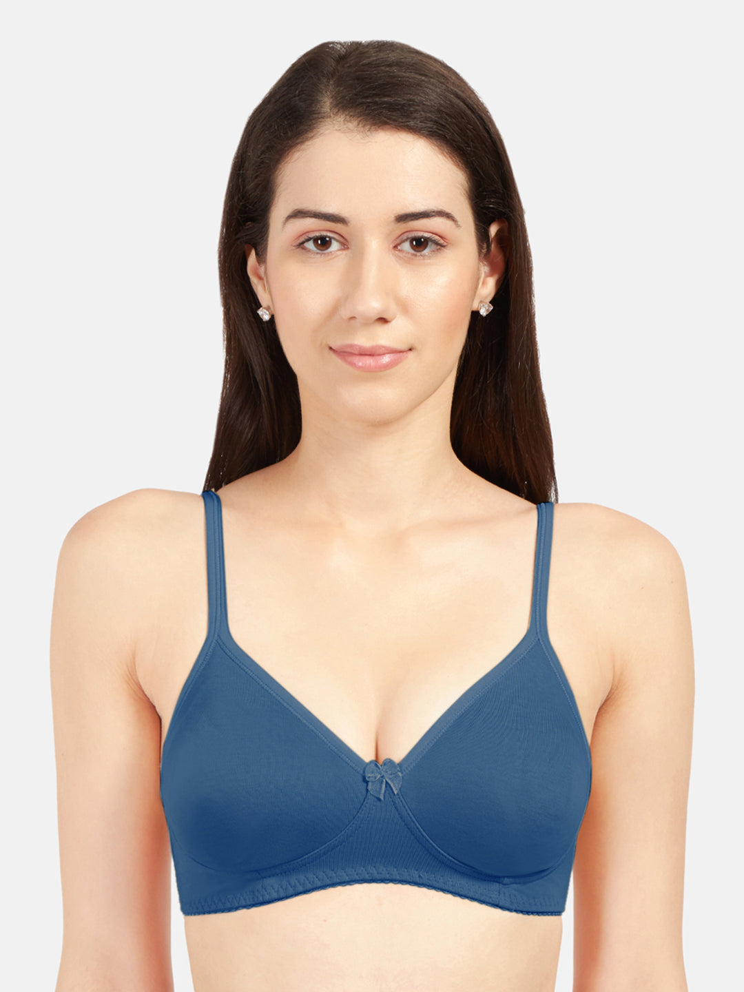 Wirefree-Non-Padded-Breathable-Cotton-Medium-Coverage-Everyday-Bra–Summer-RoyalBlue-Front