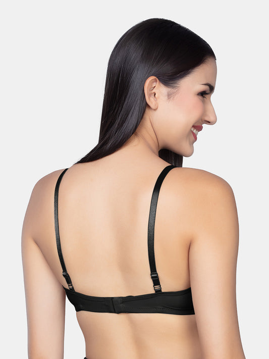 Lightly Padded Wirefree Nylon Moderate-Coverage T-Shirt Bra with Adjustable Straps – Yana