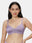 Lightly Padded Wire Free Soft Nylon T Shirt Bra with Side Boning and Semi Detachable Straps - Zil