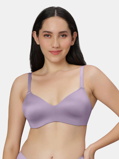 Lightly Padded Wirefree Soft Nylon T-Shirt Bra with Side Boning and Semi-Detachable Straps – ZIL