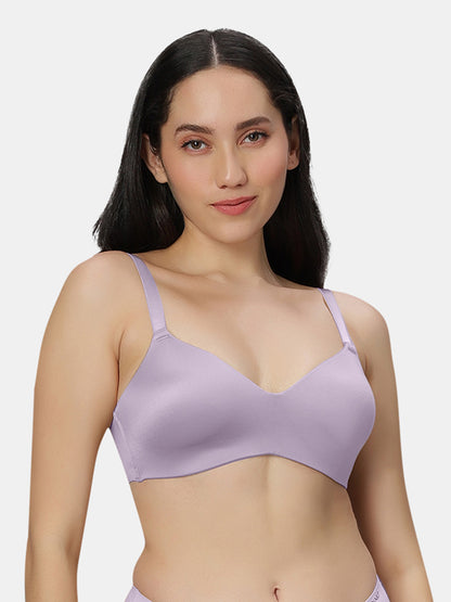 Lightly Padded Wirefree Soft Nylon T-Shirt Bra with Side Boning and Semi-Detachable Straps – ZIL