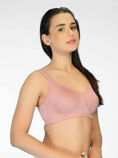 Non Padded Full Coverage Bra with Broad Wings & Straps – SMT021