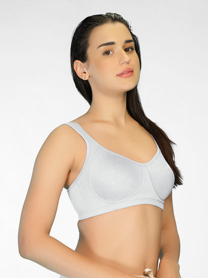 Non Padded Full Coverage Bra with Broad Wings & Straps – SMT021